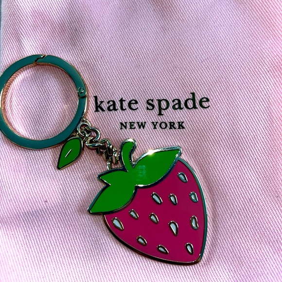 kate spade Accessories - Kate spade rare strawberry key fob